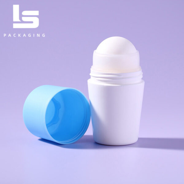 Fashionable Plastic Deodorant Roll-on Bottle with Leak-proof Closure