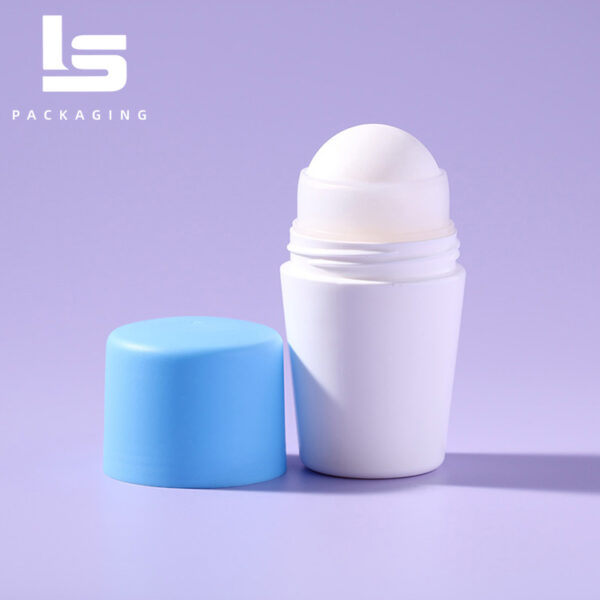 Fashionable Plastic Deodorant Roll-on Bottle with Leak-proof Closure