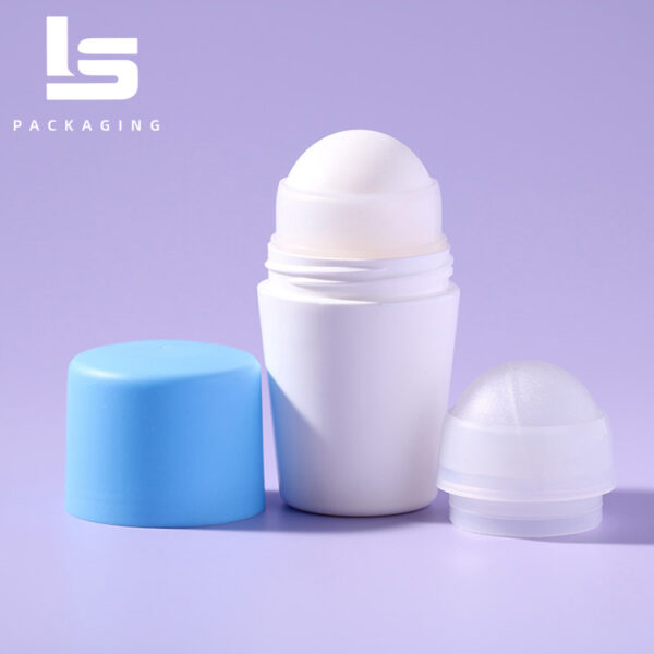 Fashionable Plastic Deodorant Roll-on Bottle with Leak-proof Closure