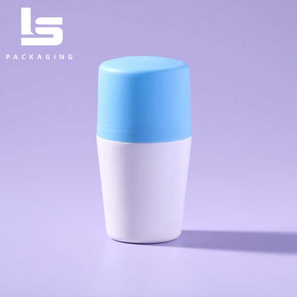 Fashionable Plastic Deodorant Roll-on Bottle with Leak-proof Closure