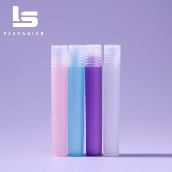 Eco-friendly 10ml Plastic Roll-on Bottle with Leak-proof PP Roller ball Holder