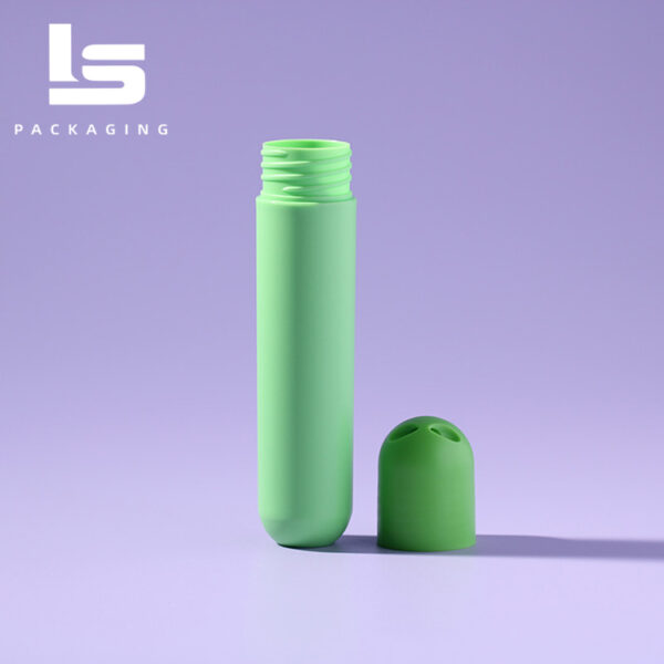25ml Unique Design Green PP Roll on Bottle