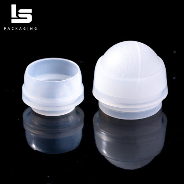 Transparent Plastic Rolling Ball Holder for Cosmetic Bottle