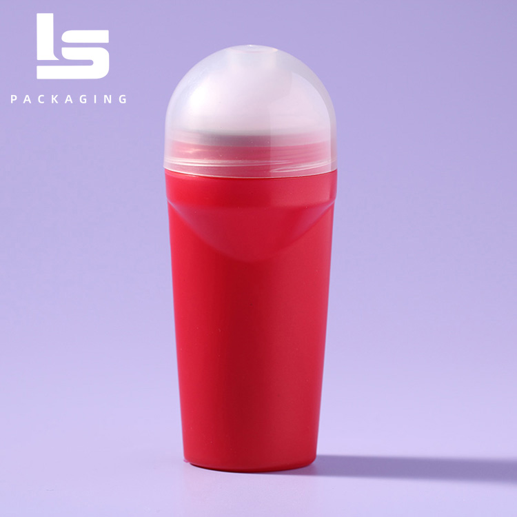 80ml Red PP Plastic DEO Roll-On Ball Bottle - Image 4