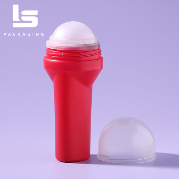 80ml Red PP Plastic DEO Roll-On Ball Bottle