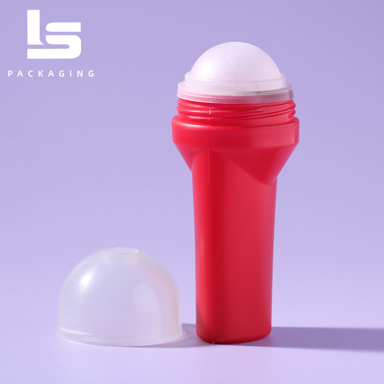 80ml Red PP Plastic DEO Roll-On Ball Bottle - Image 2