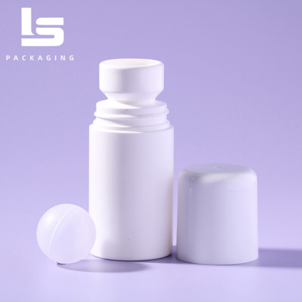 50ml White Personal Care Plastic Roller Ball Bottle