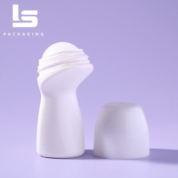 50ml Skincare Plastic Roll on Ball Bottle With Leak-Proof Cap