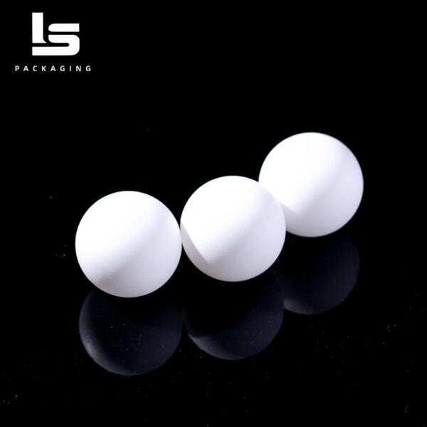 White polypropylene roller ball for deodorant bottle