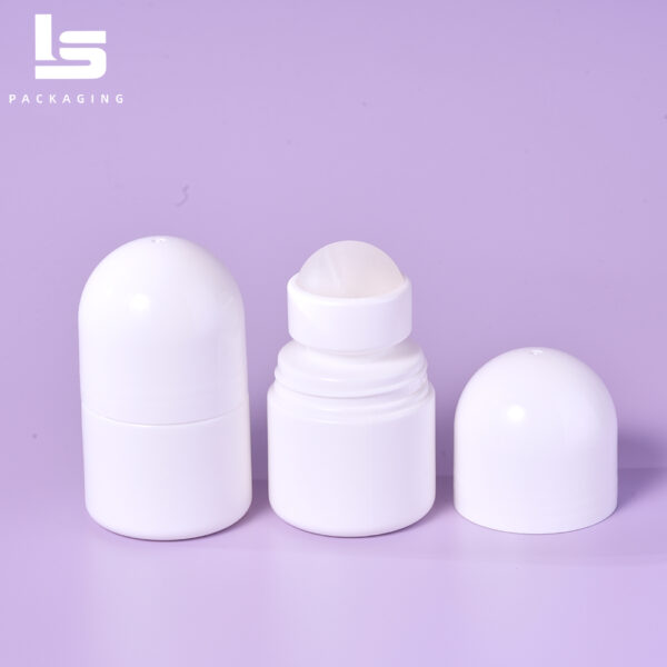 30ml round roll-on bottle with roller ball and cap