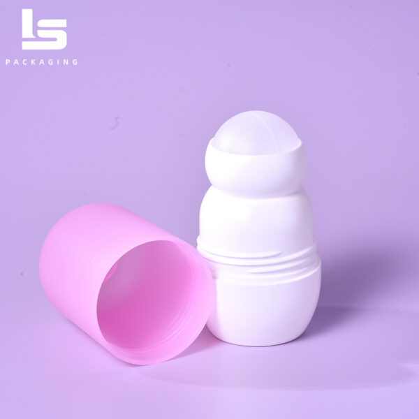 70ml PE capsule roller ball bottle for deodorant and personal care packaging