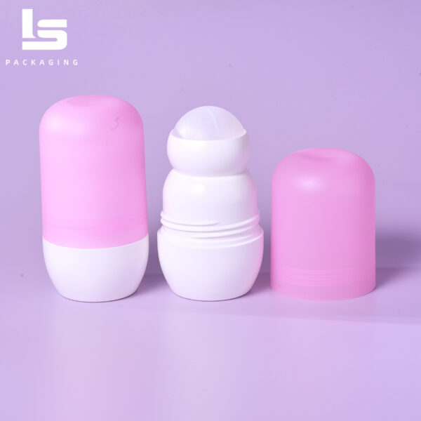 70ml PE capsule roller ball bottle with PP roller ball and cap