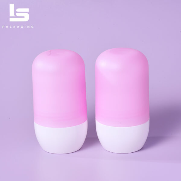 70ml PE capsule roller ball bottle with complete packaging