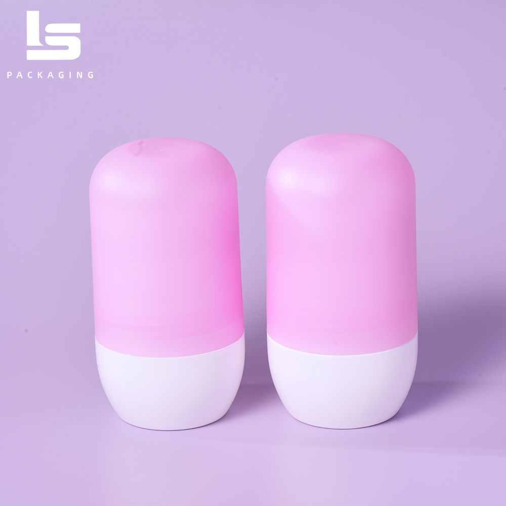 70ml PE capsule roller ball bottle with complete packaging