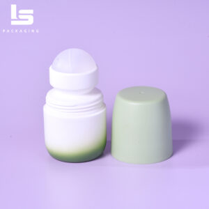 High-quality 50ml eco-friendly PE roll-on bottle for cosmetic packaging